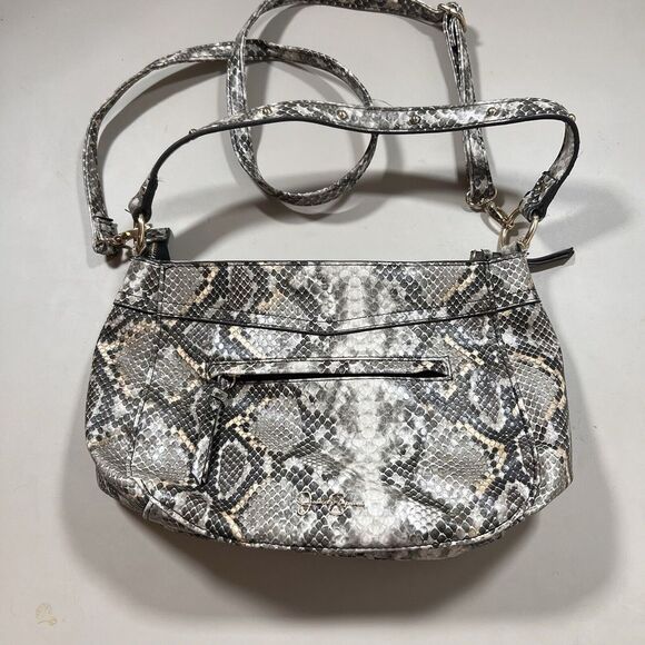 Jessica Simpson Faux Snake Skin Shoulder Bag Cross Body Purse Medium Size‎ - Picture 1 of 8